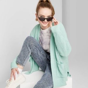 Wild Fable open oversized cardigan Pale mint